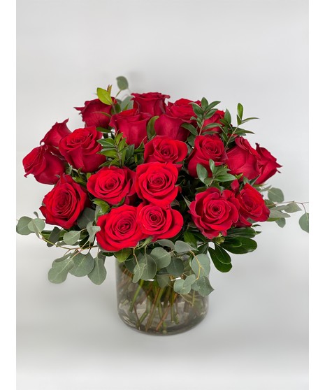 Two Dozen Delightful Roses